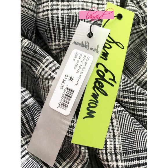 Sam Edelman Off-The-Shoulder Plaid Dress Midi 6 - Picture 6 of 9